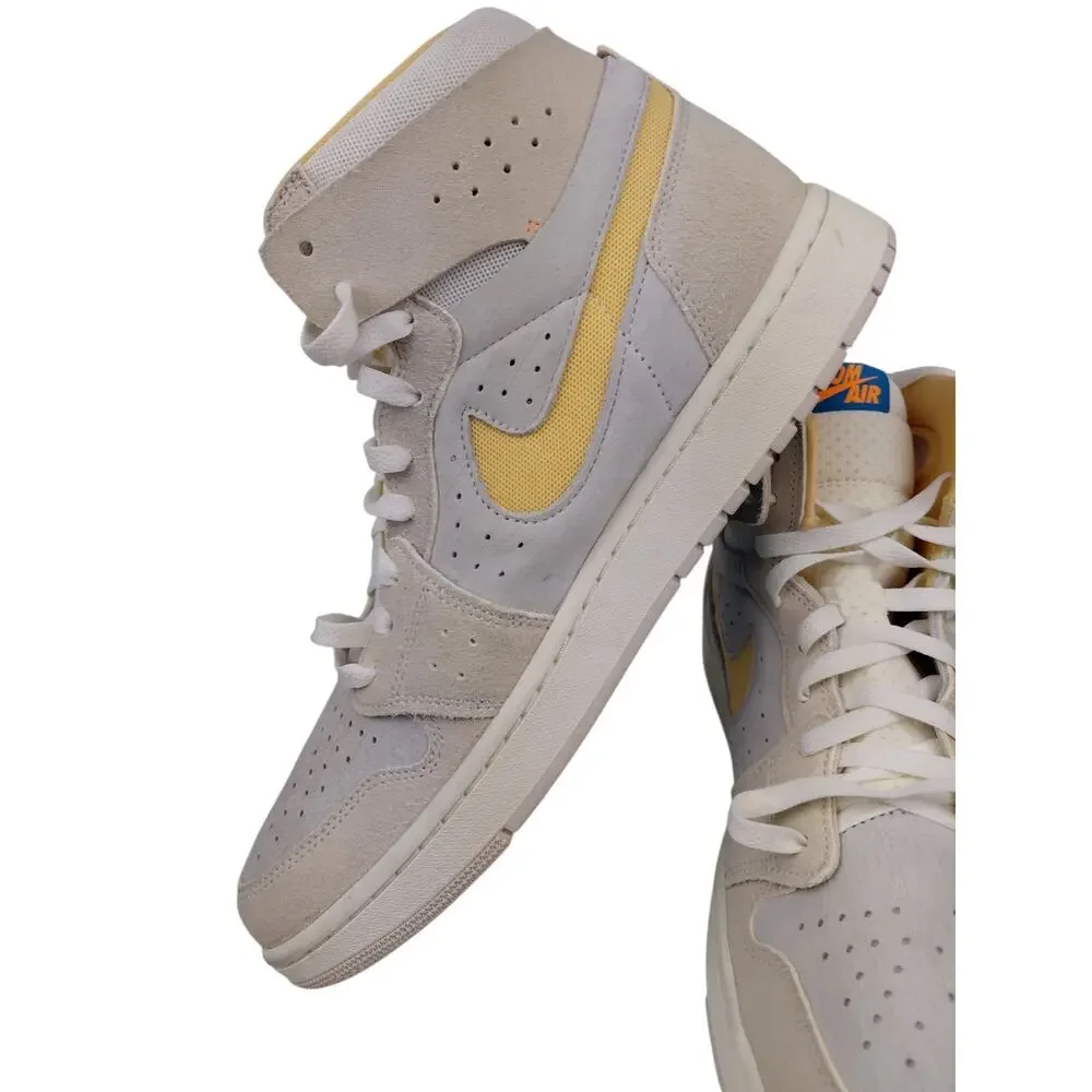 Nike Air Jordan Size 12 1 Zoom Comfort 2 High Light Orewood Citrus Sneakers Shoe